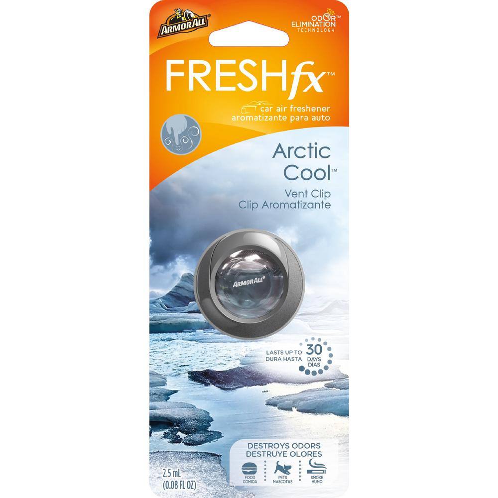 Armor All FRESH fx Arctic Cool Vent Clip Air Freshener18554 The Home
