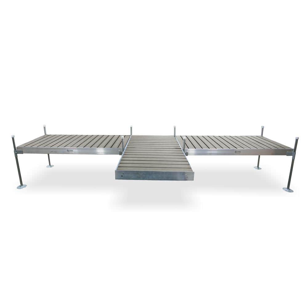 8 ft. Shore T-Style Aluminum Frame with Decking Complete Dock Package for DIY Dock Modular Designs for Boat Dock Systems price history on PriceWatchPro