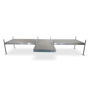 8 ft. Shore T-Style Aluminum Frame with Decking Complete Dock Package