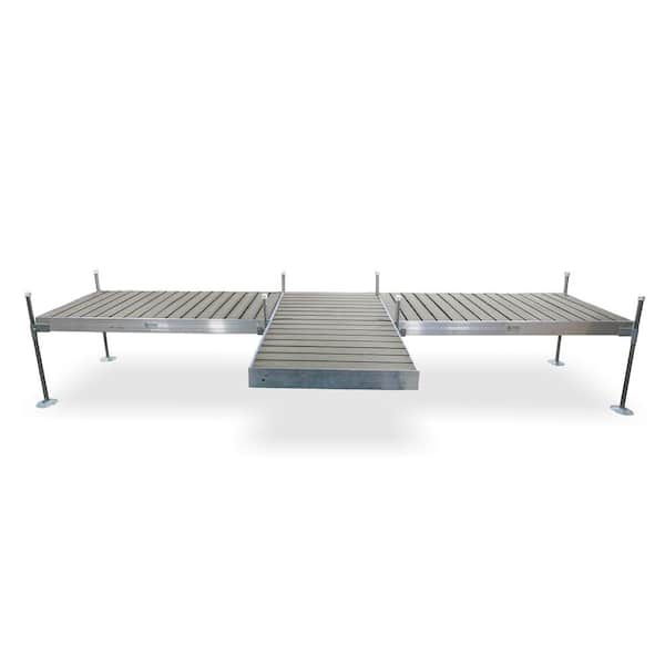 Tommy Docks 8' Aluminum Frame w/Composite Decking Complete Shore T-Style Dock Package TDTAZ-40021