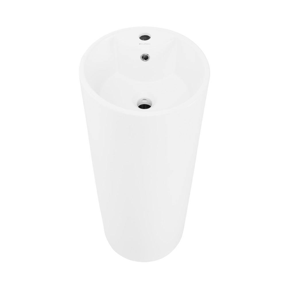 Monaco Circular Basin Pedestal Sink - Swiss Madison - Well Made Forever