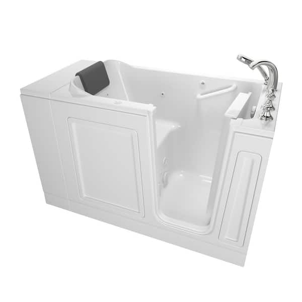 American Standard Acrylic Luxury 48 in. Right Hand Walk-In Whirlpool Bathtub in White