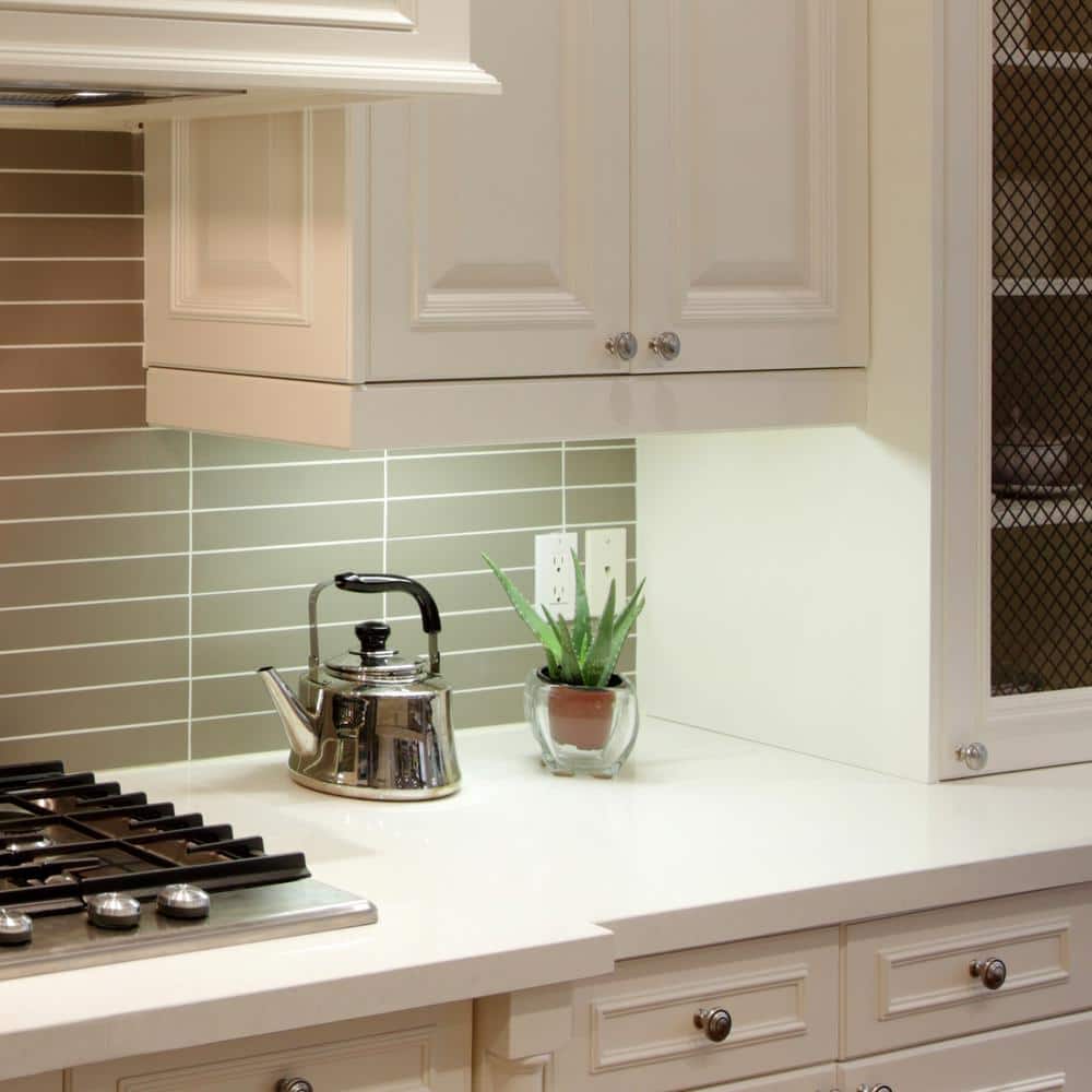 12" White PVC LED Under Cabinet Strip Light