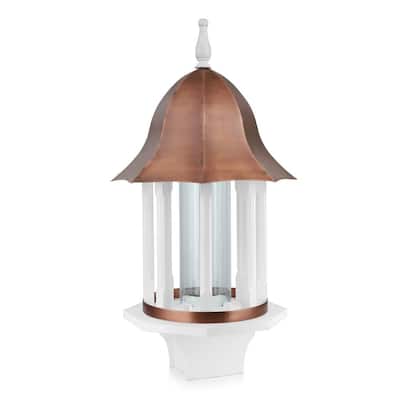 Manor Extra-Large Bird Feeder with Pure Copper Roof, 8 lbs. Seed Capacity