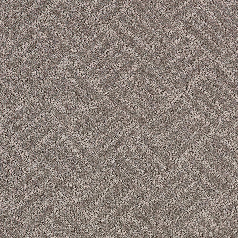 8 in. x 8 in. Pattern Carpet Sample - Embers Aloft -Color Cliff Mountain