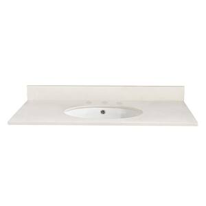 YASINU 60 in. W x 22 in. D Engineered stone composite Vanity Top in ...