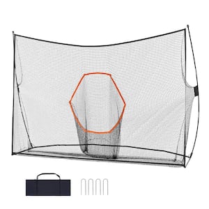 Golf Practice Hitting Net, 10.8 x 7 ft. Portable Driving Range for Indoor/Outdoor Use, Fiberglass Frame, Target