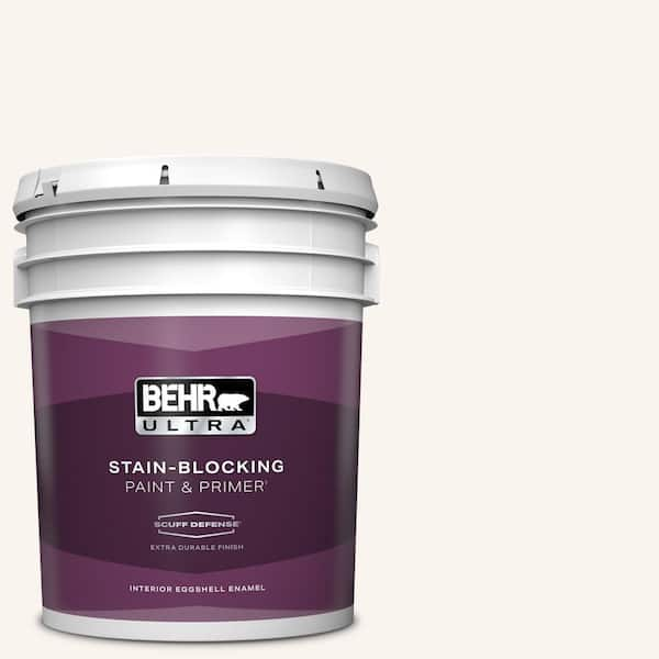 BEHR ULTRA 5 gal. #PR-W13 Crystal Cut Extra Durable Eggshell Enamel Interior Paint & Primer