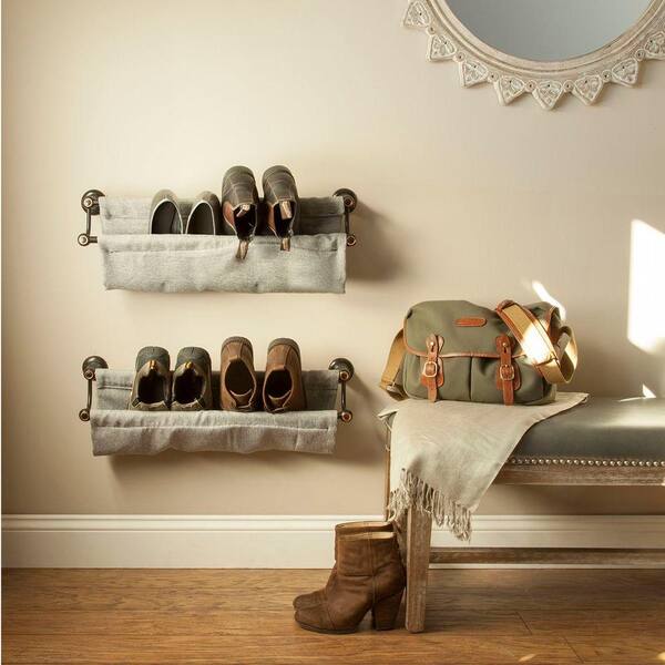 Wall-Mount Shoe / Boot / Towel Rack