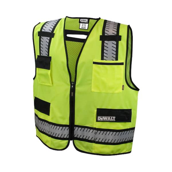 DEWALT X-Large High Visibility Green Class 2 Standard Surveyor Vest