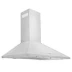 36" Convertible Vent Wall Mount Range Hood in Stainless Steel (KL2-36)