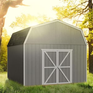 Do-it Yourself Hudson 12 ft. x 12 ft. Wood Storage Shed with Smartside designed for exisitng cement pad (144 sq. ft.)