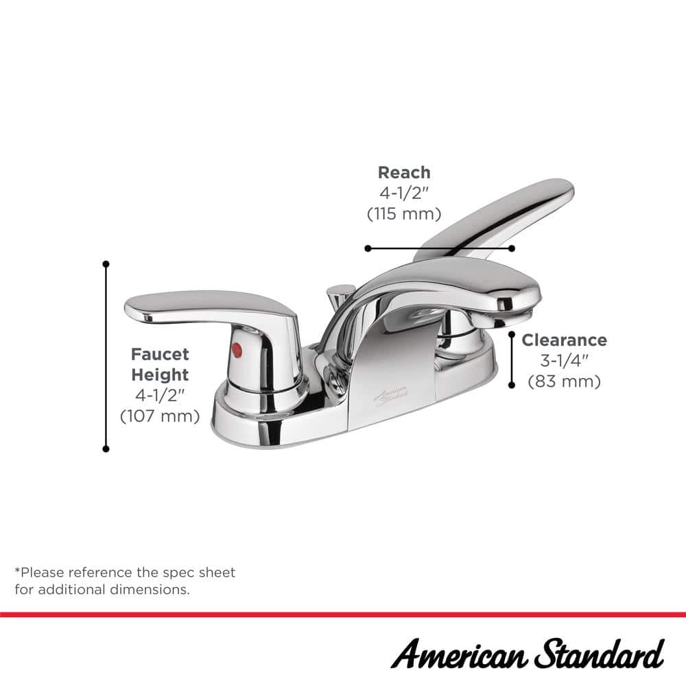 Matte Black 2-Handle Low-Arc Bathroom Faucet