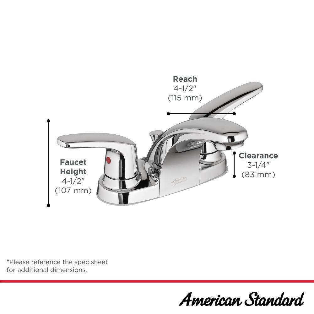 Matte Black 2-Handle Low-Arc Bathroom Faucet