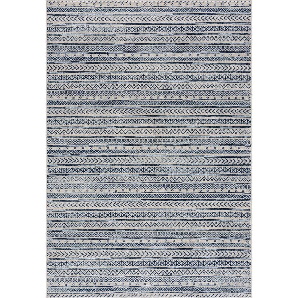 Rug Branch Havana Navy Blue 2 ft. x 3 ft. 3 in. Traditional Distressed ...