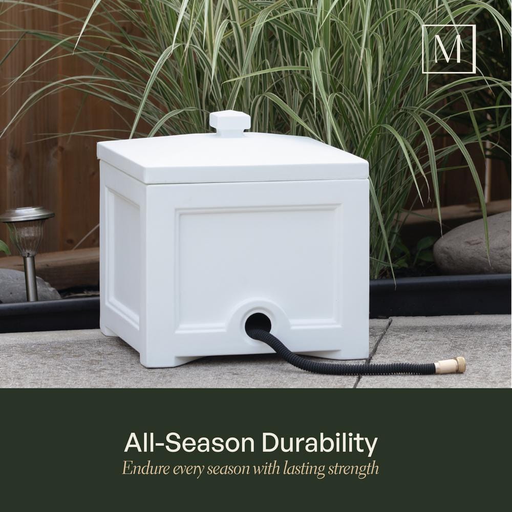 Fairfield Black Polyethylene Garden Hose Storage Bin