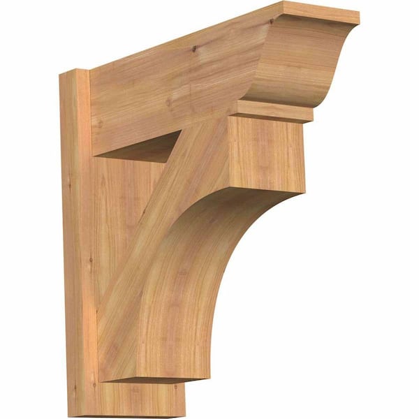Ekena Millwork 8 in. x 22 in. x 22 in. Westlake Traditional Smooth Western Red Cedar Outlooker