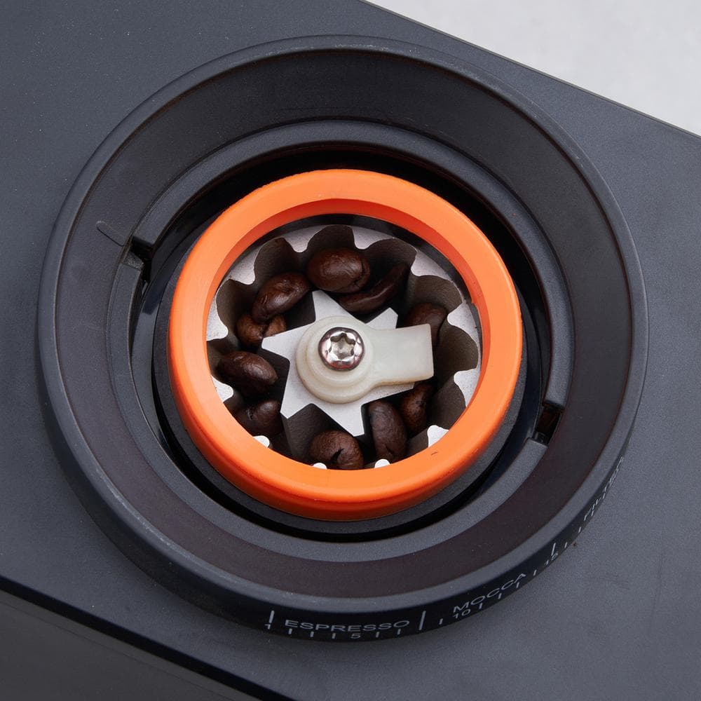 Black Electric Stainless Steel Conical Burr Coffee Grinder