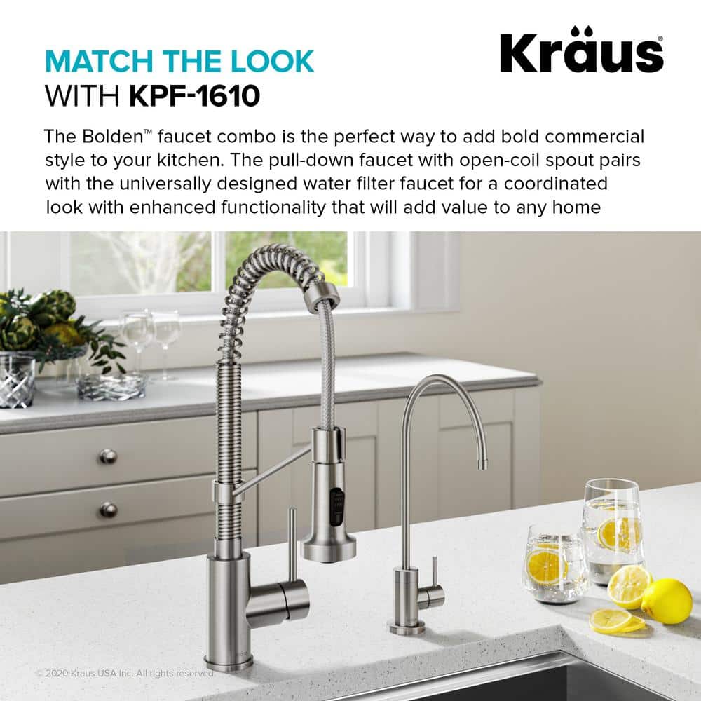 Purita Spot Free Stainless Steel Kitchen Water Filter Faucet