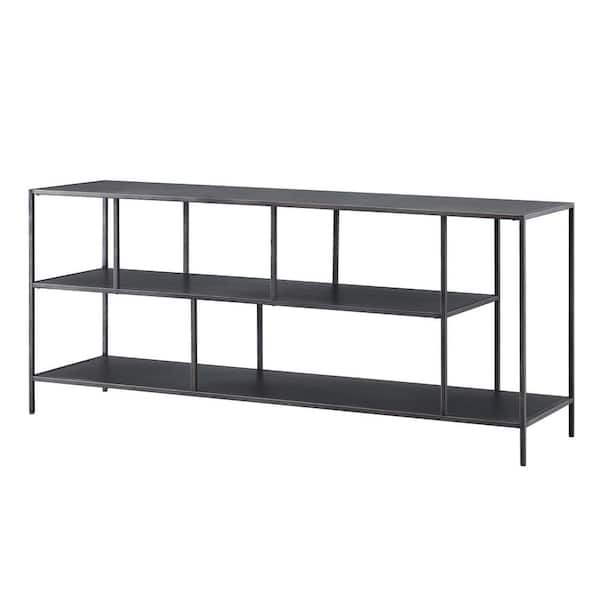 Meyer&Cross Winthrop 55" Aged Steel TV Stand with Metal Shelves