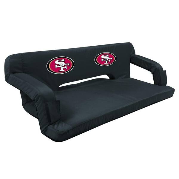 Picnic Time San Francisco 49ers Black Reflex Travel Couch