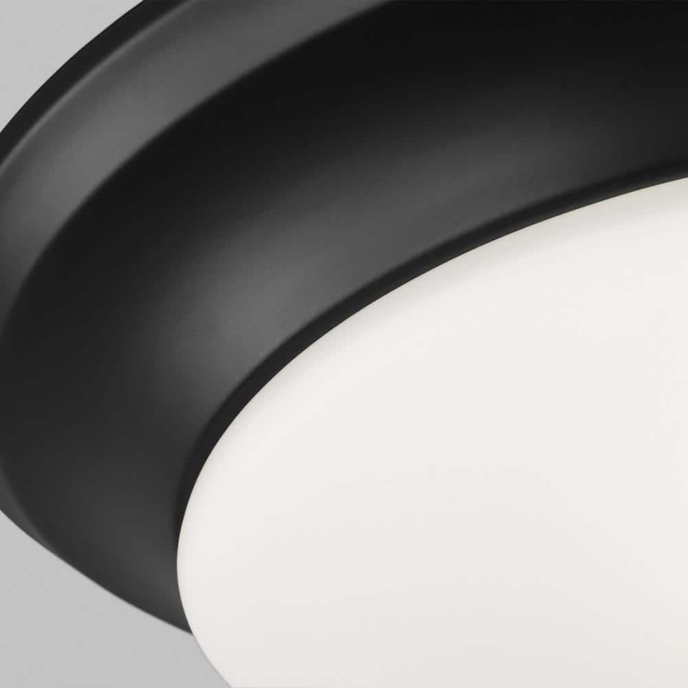 Nash Midnight Black 11.5" LED Flush Ceiling Light