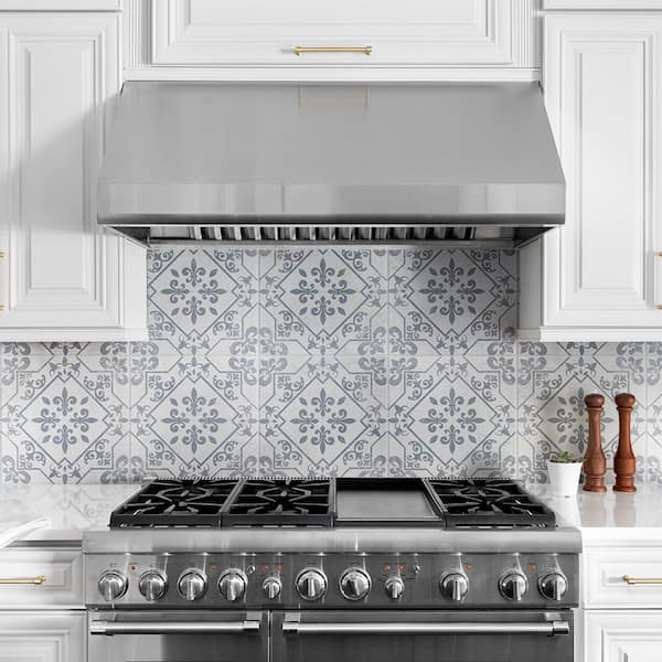 Atlantic Azul Encaustic 17-5/8 in. x 17-5/8 in. Ceramic Floor and Wall Tile (15.33 sq. ft. / case) Atlantic Azul Encaustic 17-5/8 in. x 17-5/8 in. Ceramic Floor and Wall Tile (15.33 sq. ft. / case)