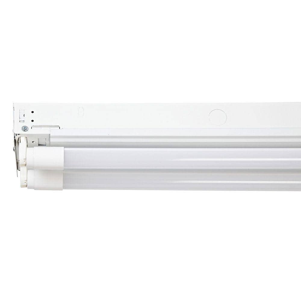 White 4 ft LED Strip Light with 2 Bulbs