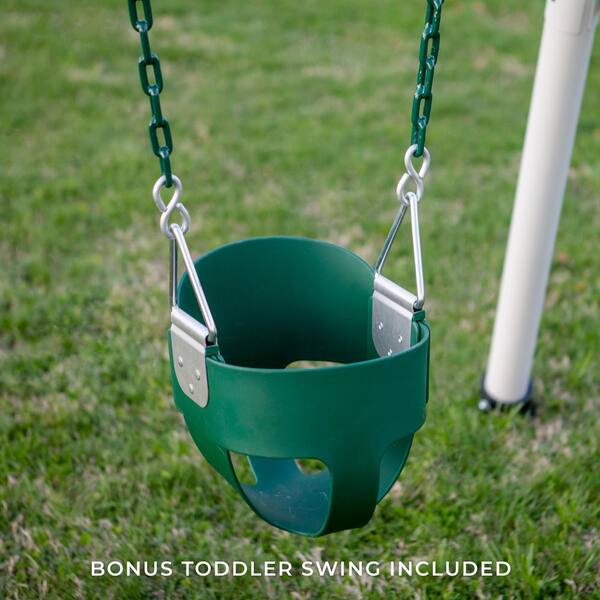 bucket swing with frame