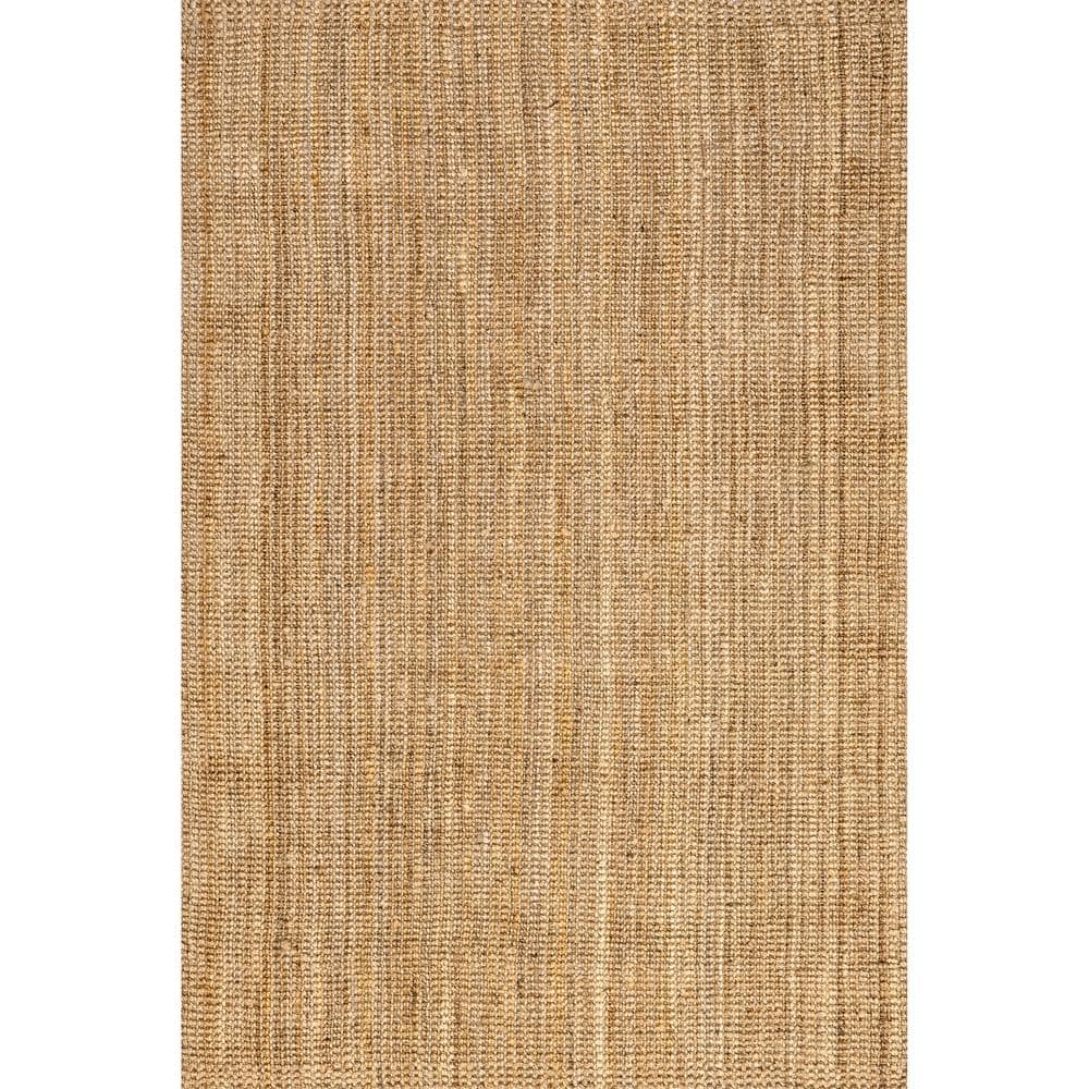 Handmade Braided Cotton Area Rug 4' x 6' in Natural