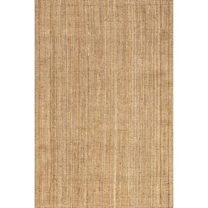 Ashli Solid Jute Natural Doormat 2 ft. x 3 ft.  Area Rug