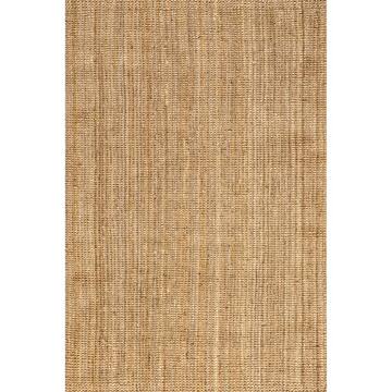 nuLOOM Ashli Solid Jute Natural 10 ft. x 14 ft. Living Room/Bedroom/Dining Room Area Rug CLWA01A-960136