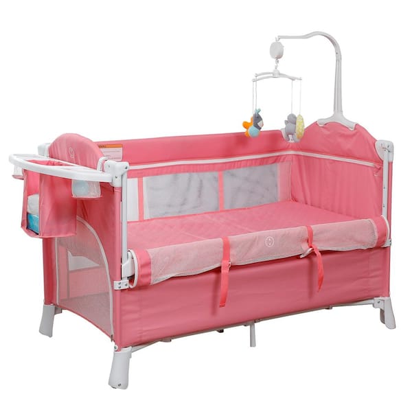 Pink cribs hot sale for sale