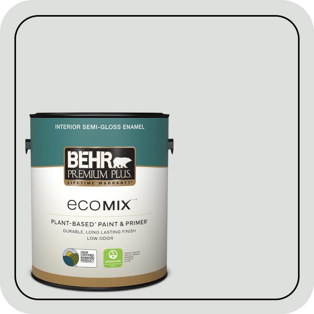 1 gal. #720E-1 Reflecting Pool Semi-Gloss Enamel EcoMix Plant-Based Interior Paint & Primer price history on PriceWatchPro