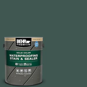 1 gal. #HDC-CL-21A Dark Everglade Solid Color Waterproofing Exterior Wood Stain and Sealer