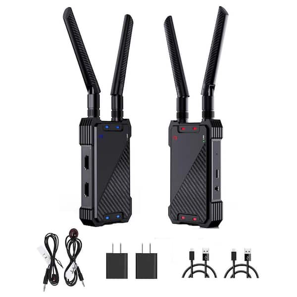Vrbgify Wireless HDMI Extender Kit with Loop Out, 1300FT Range, 1080P Full HD, IR Support