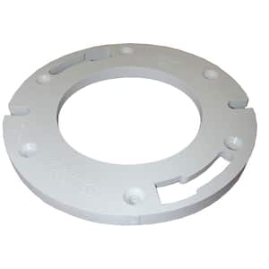 7 in. D x 1/4 in. Plastic Closet Flange Extender in White