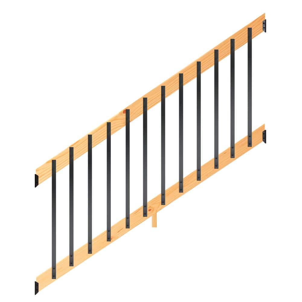 ProWood 6 ft. Cedar-Tone Southern Yellow Pine Stair Rail Kit with ...