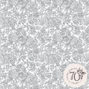 Atmosphere Collection Grey/Metallic Silver Mystic Floral Design on