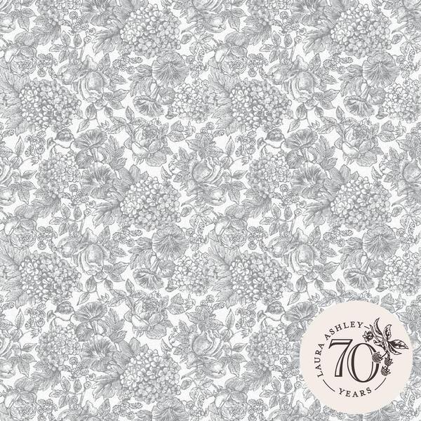 Laura Ashley Laura Ashley Louise Slate Grey Wallpaper