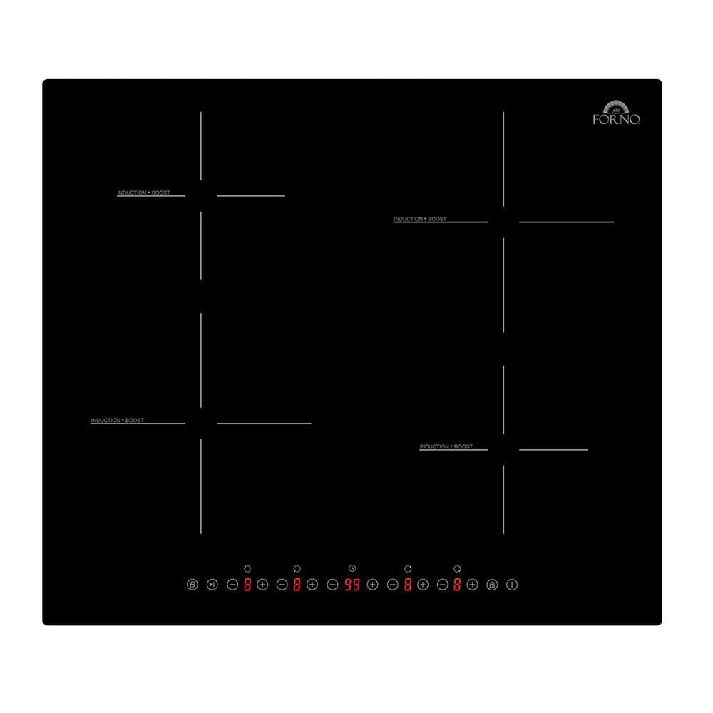 Forno Parco 4 Element Glass Top Black 24-in. Induction Cooktop ...