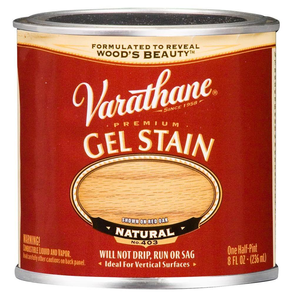 Varathane 1/2 pt. Natural Premium Gel Stain No. 403 224494 The Home Depot