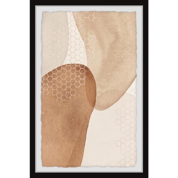 Unbranded "Exclusive Union" by Marmont Hill Framed Abstract Art Print 36 in. x 24 in. .