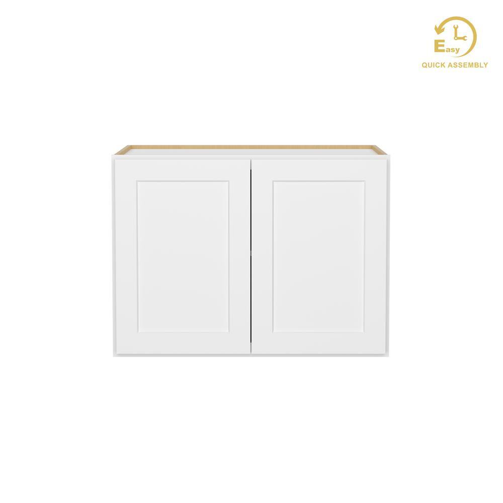 HOMLUX EasyDIY 33 in. W x 24 in. D x 24 in. H in Shaker White Ready to