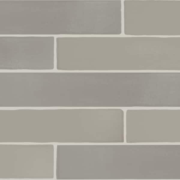 Daltile Farrier Dartmoor Grey 2-1/2 in. x 15-1/2 in. Glazed Ceramic Wall Tile (8.16 sq. ft./case)
