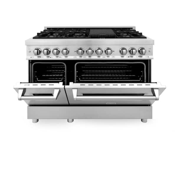 Viking 7 Series 48 Stainless Steel Dual Fuel Range with Griddle