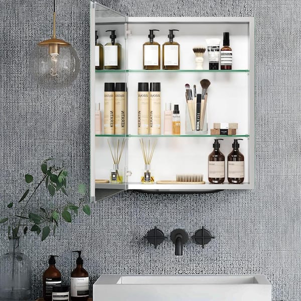 Cesicia 20 in. W x 26 in. H Rectangular Frameless Recessed or