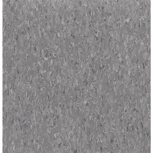 Imperial Texture Charcoal 12x12 Water Resistant Glue-Down Vinyl Floor Tile (45 sq. ft./case)