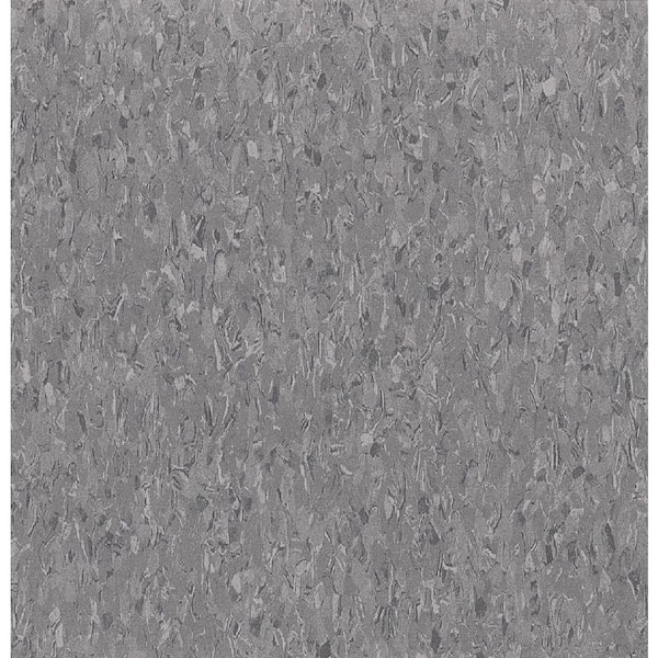 Armstrong Imperial Texture Charcoal 12x12 Water Resistant Glue-Down Vinyl Floor Tile (45 sq. ft./case)