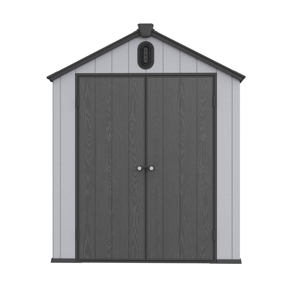 6 ft. W x 8 ft. D All-Weather Waterproof Resin Outdoor Plastic Storage Shed